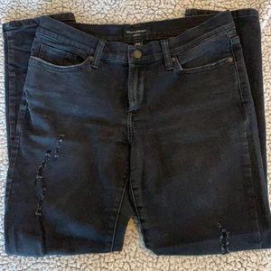Banana Republic high waisted distressed black jeans